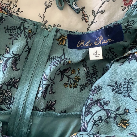 Women’s small Francesca patterned teal romper - Picture 3 of 3